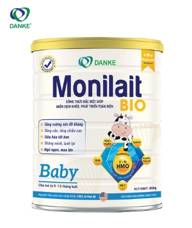 Sữa Monilait Baby Bio hỗ trợ trẻ phòng ngừa ốm vặt 
