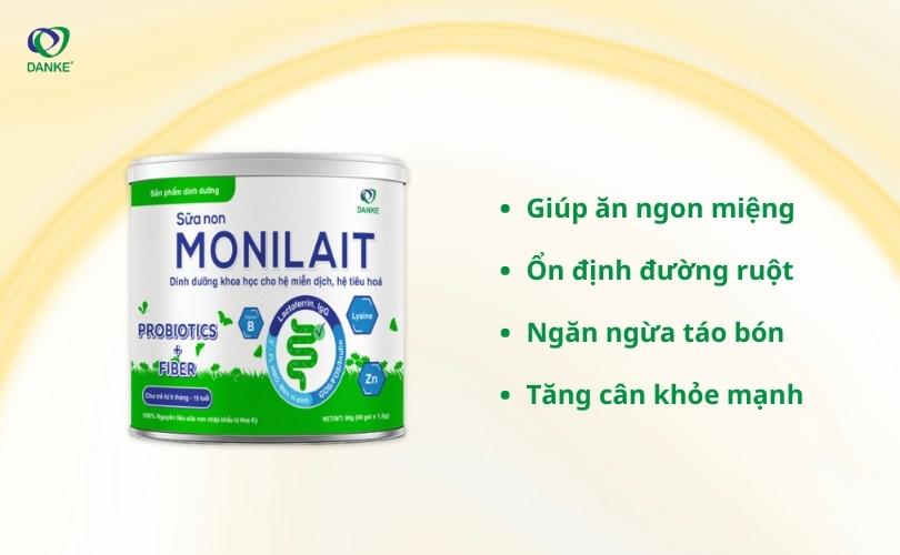 Sữa non Monilait Probiotics Fiber 