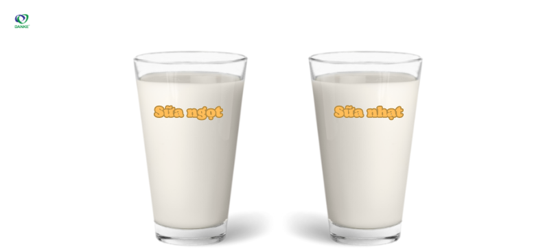 Sữa ngọt và sữa nhạt là hai loại sữa công thức có hàm lượng đường khác nhau
