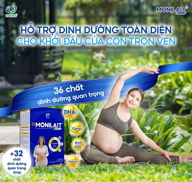 Sữa Monilait Mom bổ sung dưỡng chất cho cả mẹ và bé 