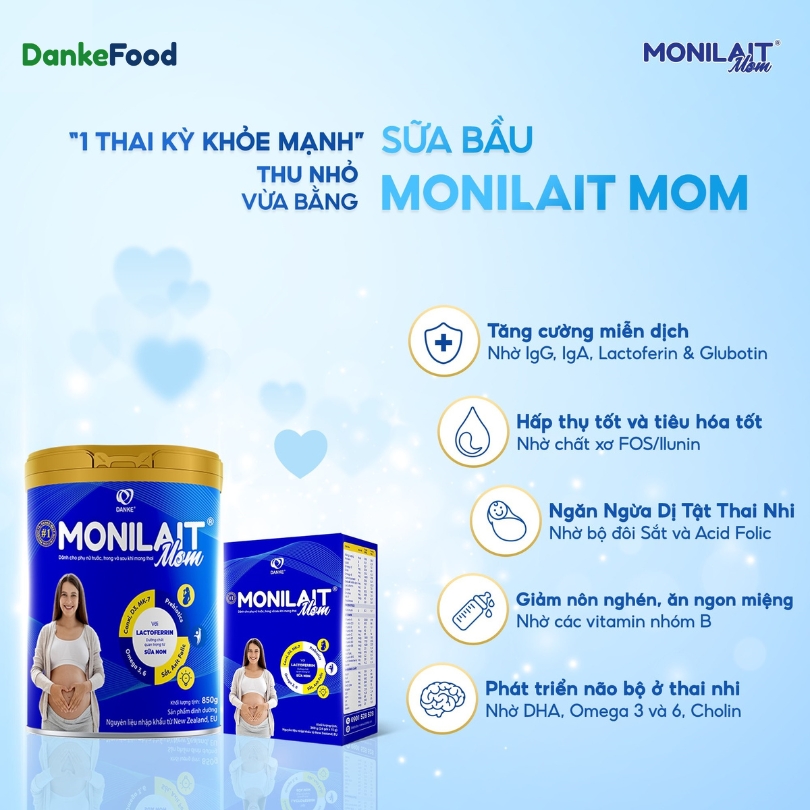 Monilait Mom - Cho một thai kỳ khoẻ mạnh