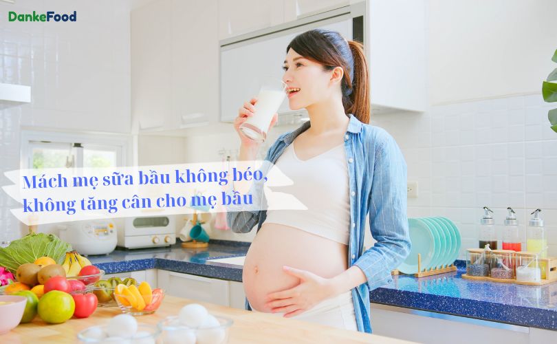 Mách mẹ sữa bầu không béo, không tăng cân cho mẹ bầu